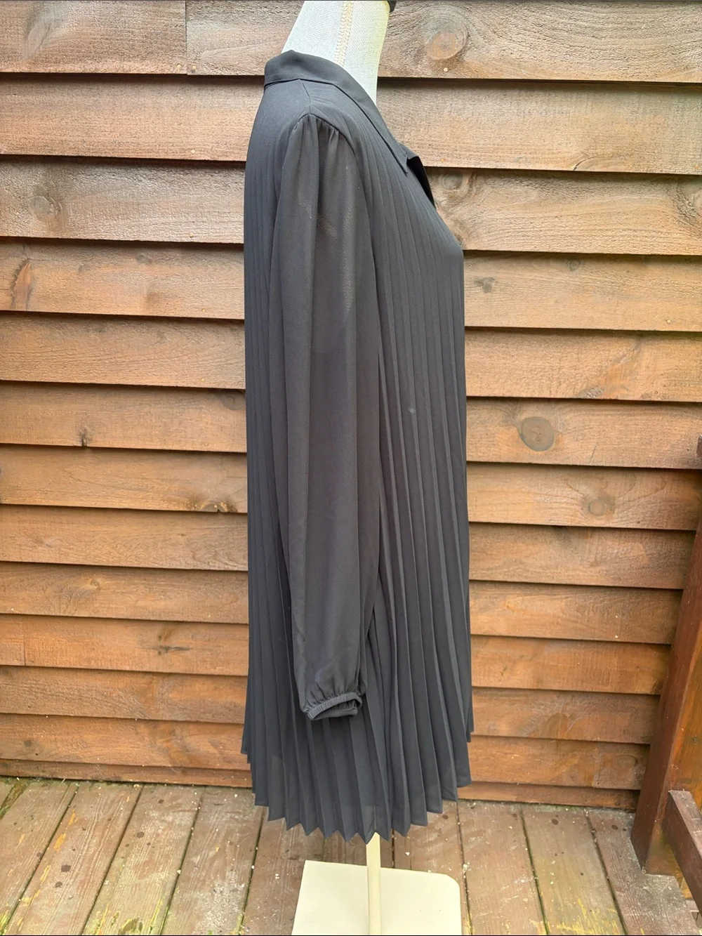Nine West Black Pleated Tunic Dress